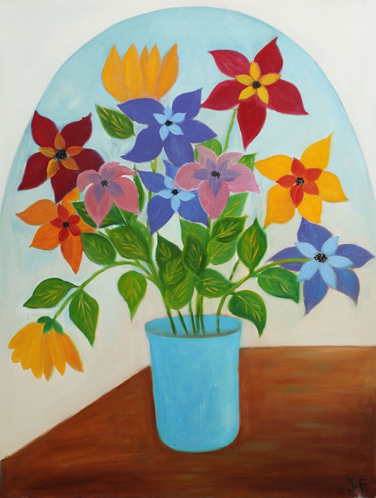 Vaso de Flores azul 90x118