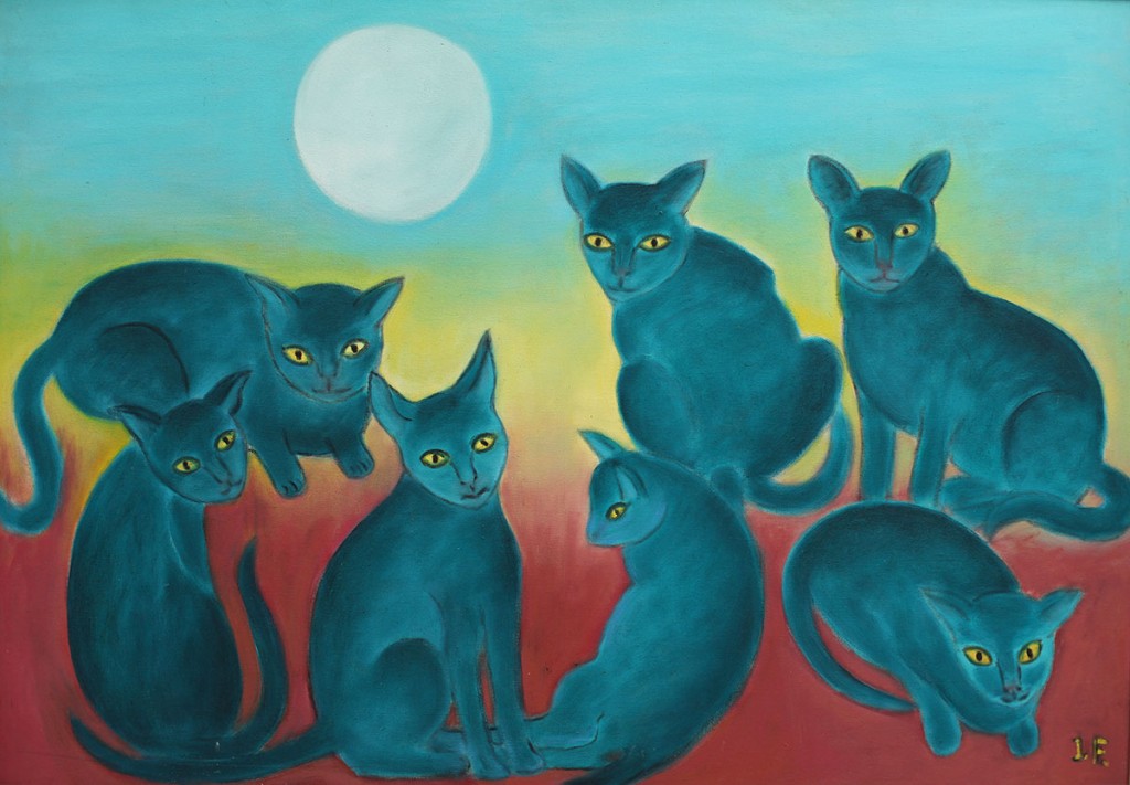 Gatos Azuis 130x90